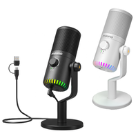 Micrófono de Condensador para Juegos Maono, el Más Reciente, Compatible con Programación para Videojugadores Profesionales, Micrófono para Podcast, USB Tipo C