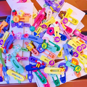 Forcine per capelli per bambini di vendita calda Mini clip con artiglio in resina di piccole dimensioni con stili misti disegni casuali accessori per capelli per bambini - Product Image 4