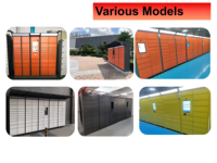 Stok Tersedia Premium Smart Parcel Locker PC All-in-one Kelas Industri OEM Storage Locker Kabinet 1.2mm Software Backend API/SDK