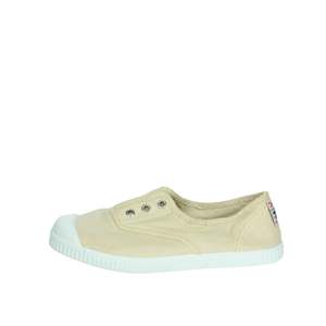 Zapatillas de Lona Sin Cordones para Niños Cienta, Color Beige 70997, Zapatos Planos Modernos - Product Image 1