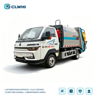 Nouveau camion à ordures compacteur arrière Howo 4x2 6M³ 150HP Euro 6, mini camions à ordures, camion compacteur de déchets Howo