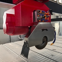 Machine de découpe automatique de dalles de marbre CNC 5+1 axes GQ-3220cm haute efficacité, scie à pont CNC pour carreaux de granit à vendre