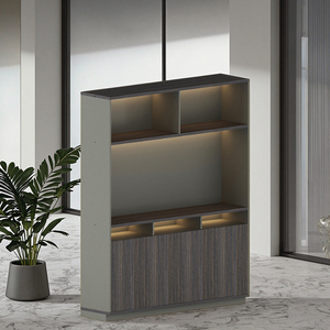 Văn phòng điều hành thiết kế tùy chỉnh Modular đồ nội thất bằng gỗ văn phòng đèn LED và lưu trữ tập tin tủ - Product Image 5