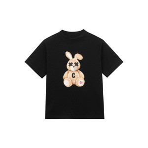 T-shirt court ajusté en coton premium pour femme, avec impression sérigraphique de haute qualité, modèle adorable. - Product Image 1