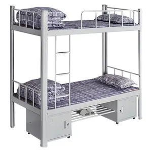 Дешевая современная мебель для спальни 1,2 мм железная Двухэтажная игровая металлическая двухъярусная кровать