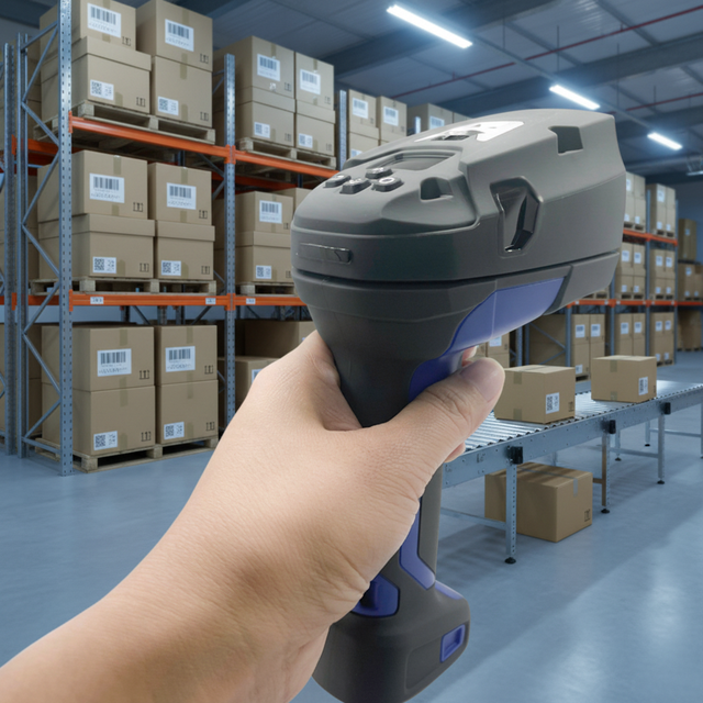 LONVILL 3500mAh Battery 7H Use Time Industrial Barcode Scanner Profinet Ethernet IP Handheld Code Scanner for Factory