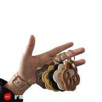 Porte-clés commémoratif en cuir PU pour poils d'animaux, pendentif empreinte de patte, souvenir pour propriétaire de chien ou de chat, breloque de sac, vente en gros