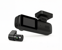 Caméra de tableau de bord DVR cachée 1,47 pouce, double 2K+1K avant et arrière, ADAS, surveillance de stationnement 24H, WIFI, caméra de voiture 2 voies 2 canaux