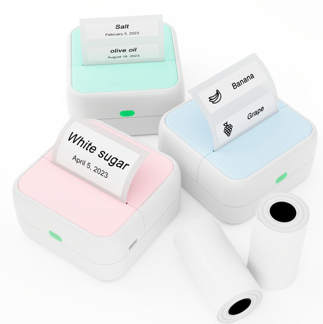 Portable Thermal Label Printer Barcode Stickers Mini Inkless Printer for Home Use Easy USB Interface 1200mAh Battery High Stock