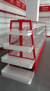 Étagères de présentation multifonctionnelles double face en acier allié durable pour supermarchés, capacité de stockage robuste de 1050 kg - Product Image 3