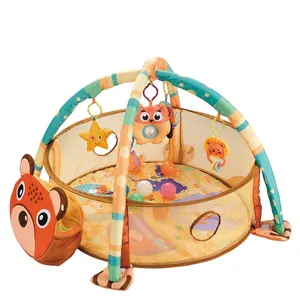 Konig Kids 3 In 1 Turtle Baby Spelen Gym Speelmat Voor Baby Kind Activiteit Gym Met Ballenbak