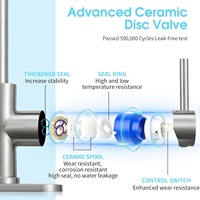 Refroidisseur d'évier sous le comptoir filtre à ébullition étincelant purificateur d'eau Machine robinet de cuisine robinet à boire direct