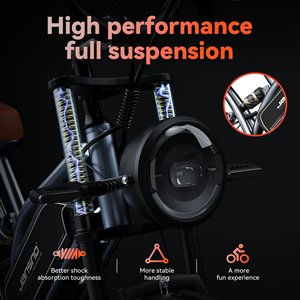 Bicicleta Eléctrica JANSNO Fatbike X50 para Adultos, con Neumáticos Gruesos, Frenos de Disco, Bicicleta Eléctrica, Almacén en Reino Unido y la UE, Bicicleta Eléctrica de Montaña - Product Image 3