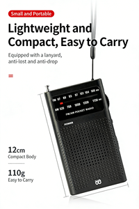 <span class=keywords><strong>Radio</strong></span> Portátil de Bolsillo de Plástico para Personas Mayores con Canal Completo FM/AM, Altavoz Integrado, Fácil de Usar, Puntero, Banda Completa - Product Image 4