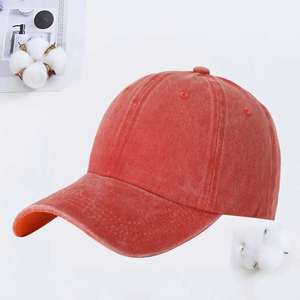 Baseball Golf Dad Hat Adjustable Original Classic Low Profile Cotton Large Washed Dyed Hats Unconstructed <b>Plain</b> <b>Cap</b> Men - Product Image 3