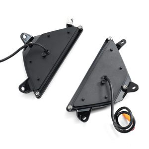 Clignotant triangulaire à LED pour Kawasaki Ninja 400 650 Zx4r, Kit de mise à niveau étanche en ABS noir - Product Image 2