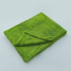1200gsm Double Twist Loop Microfiber Thick Drying Towel Quick-Dry Coral Fleece Cleaning Cloth for Vehicle Care and <b>Car</b> Wash - Product Image 2