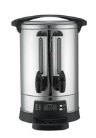 Chauffe-eau électrique en acier inoxydable numérique à double robinet pour thé et lait chaud, 30 litres