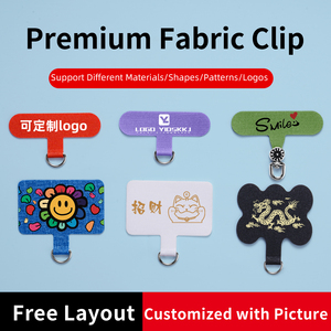 Tùy chỉnh điện thoại di động dây đeo TPU cố định dây buộc điện thoại <span class=keywords><strong>Clip</strong></span> vải PVC Gasket Vỏ Thẻ trở lại Sticker Sling dây kết nối - Product Image 5