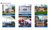 Pergola bioclimatique en aluminium motorisée CBMMART, pergola extérieure, gazebo, pavillon avec télécommande, pergola à lames orientables