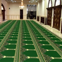Rouleaux de tapis de mosquée islamique personnalisables, tapis de prière mur à mur, tapis de scène d'église, ensembles de tapis musulmans Sejadah fabriqués à la machine