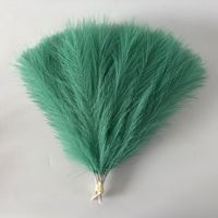 Plantes artificielles en gros, herbe de la pampa duveteuse, plumes en polyester, fausses plantes pour arche de mariage, accessoire photo, décoration bohème pour la maison