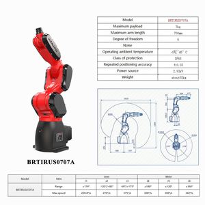 แขนหุ่นยนต์อุตสาหกรรม Borunte Luxury Articulated Universal Manipulator แบบ 6 แกน รับน้ำหนักได้ 5กก./10กก./20กก./30กก. พร้อมระบบ PLC Core - Product Image 3