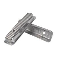 Pour Chevrolet SBC, couvercles de soupapes courts en aluminium poli à ailettes, 87-97, fixation centrale, 5.0L 5.7L 305 350 Vortec TBI, soupape de reniflard de 1-1/4 pouces