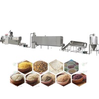 Machine extrudeuse automatique de céréales en acier inoxydable avec mélangeur pour la production de riz nutritif et de konjac