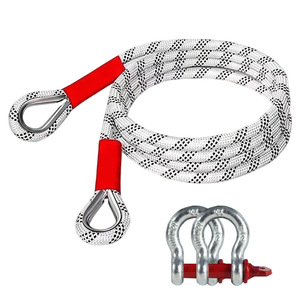 Cuerda de Remolque de 12 mm, 14 mm, 16 mm, de Poliéster, con Hebilla de Acero en Forma de U, de Alta Resistencia, para Remolcar Automóviles, 3 m, 5 m - Product Image 1