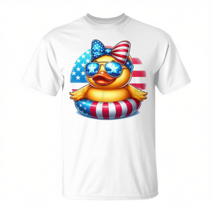 Simpatica maglietta patriottica con bandiera degli Stati Uniti e design del 4 luglio - Product Image 2