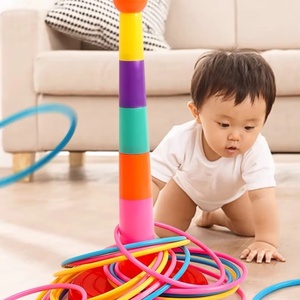 Jouets de lancer interactifs parent-enfant en plastique ABS écologique pour jeux d'anneaux et puzzles, amusants pour l'intérieur et l'extérieur - Product Image 1
