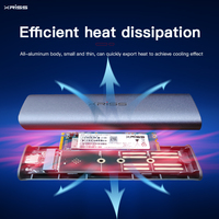 Casing HDD Aluminium M.2 NVME SATA Dual Protocol SSD Case Enclosure 2.5 Sata Usb 3.0 Hard Drive Disk Hdd Enclosure