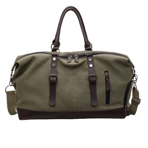 Retro Style Design Canvas <b>Tote</b> <b>Bag</b> Zipper Eco-Friendly Water-Resistant Unisex Fashion Large Capacity 20-35L Travel Backpack - Product Image 6