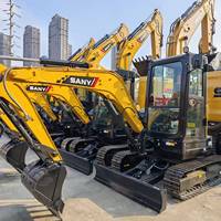 Mini-excavatrice sur chenilles hydraulique Sany SY35U 3,5 tonnes, moteur Yanmar, compacte, pour travaux de jardinage, d'agriculture et de construction