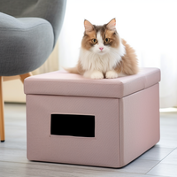 Bailey fournisseur meubles de salon pour animaux de compagnie pliable intérieur bouche chaise de rangement grotte maison chat chien pouf