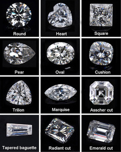 Diamantes de Moissanita Blancos Incoloros de Corte Asscher de Provence Gems al por Mayor - Product Image 5