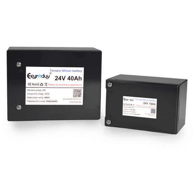 Custom 24V 40Ah Lithium Battery Pack NCM Metal Enclosure BMS for Medical Outdoor IoT Monitor