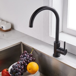 Económico Saber UPC NSF agujero latón único cromo masaje negro mate grifo de <span class=keywords><strong>la</strong></span> cocina - Product Image 4