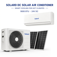 Climatiseur 9000 BTU 24 V à courant continu à faible tension, compact et évolutif, pour projets d'ingénierie, avec système de refroidissement split