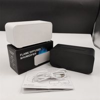 Diffuseur de flamme de feu 120 ml pour la maison, avec simulation de flamme colorée, diffuseur d'arômes ultrasonique et humidificateur, alimenté par USB