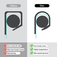Nouveau design – Support mural coulissant 20-120 cm en aluminium pour tickets de commande alimentaires – Fixation sans perçage pour cuisine et restaurant