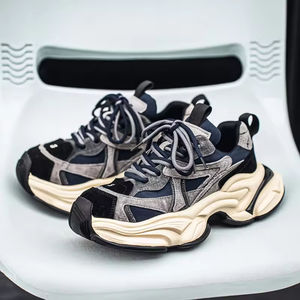 Zapatillas Deportivas Retro de Malla con Cordones para Hombre, Blancas, de Gran Tamaño, Transpirables, Impermeables, Antideslizantes, Casuales - Product Image 5