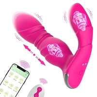 Tragbare Vibrierende Höschen Vibratoren App-Fernbedienung Sexspielzeug für Frauen 9 Geschwindigkeiten Kraftvolle Stoßvibrationen Erwachsenen-Paar-Sexartikel
