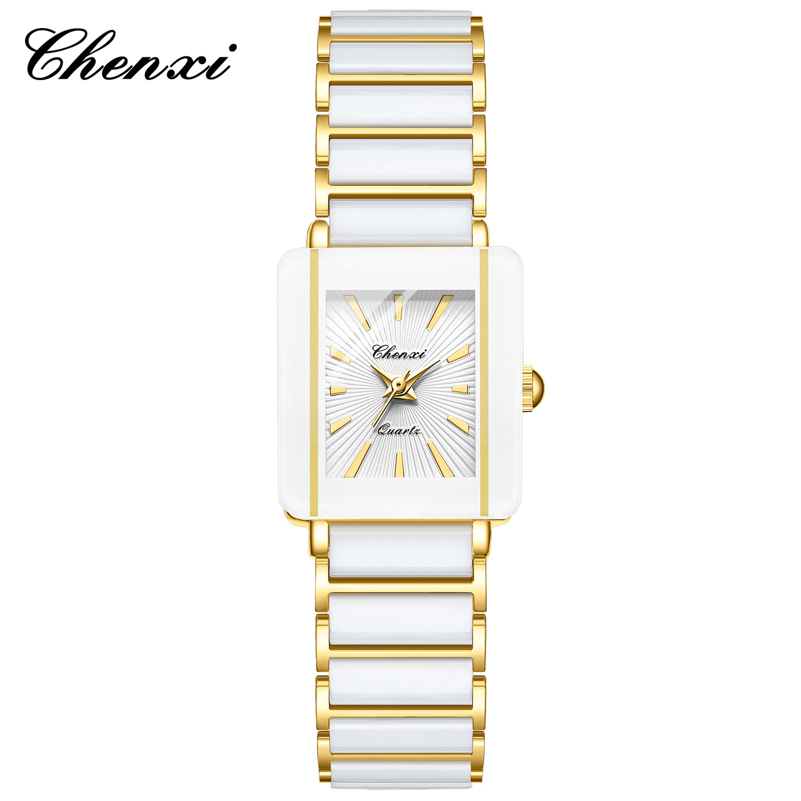 Montre femme or-blanc