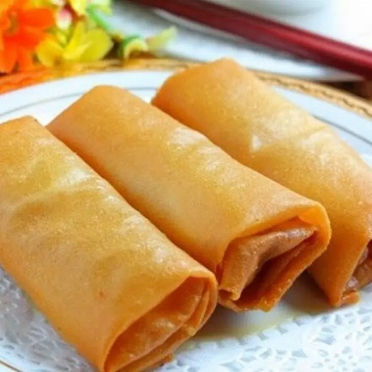 卸売高品質中華食品スキンスナックペストリー小さな長い丸い冷凍揚げLoempia Lumpia春巻き