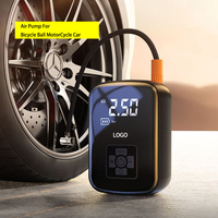 Pompe à air portable sans fil rechargeable en ABS pour vélo, batterie externe numérique 150 PSI, gonfleur de pneus de voiture sans fil, moniteur de pression des pneus