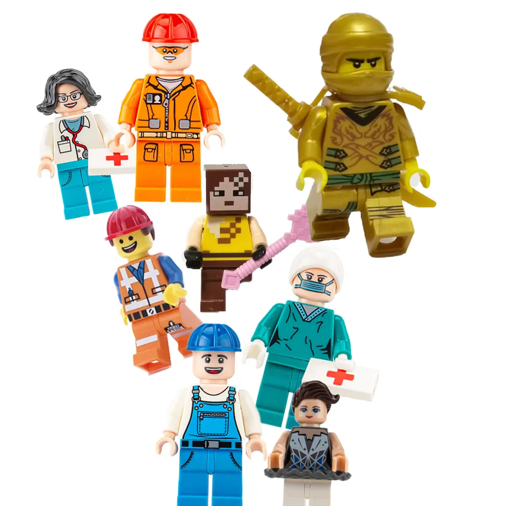 Samlok De 12 Modellen Plastic Bouwstenen Mini Action Speelgoedfiguren Speelgoedfiguren