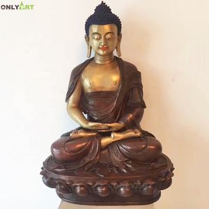 Scultura Moderna Arte Religiosa Modello di Scultura a Grandezza naturale di Bronzo Oro Thai Statua di <span class=keywords><strong>Buddha</strong></span> - Product Image 4