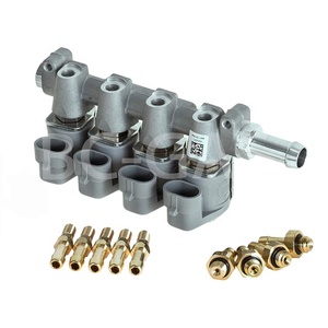 Injecteur de <span class=keywords><strong>gaz</strong></span> GPL pour rail 12VDC 2 Ohms 4 cylindres, rail d'injection Autogas IG1 IG7 4 cylindres - Product Image 2